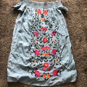 Off the shoulder dress